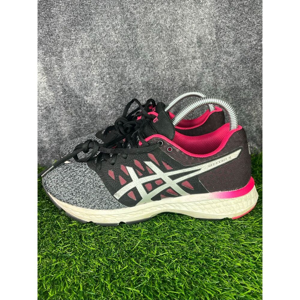 ASICS Gel Exalt Women’s Running Shoes Size 7.5 Black Pink Athletic Sneakers